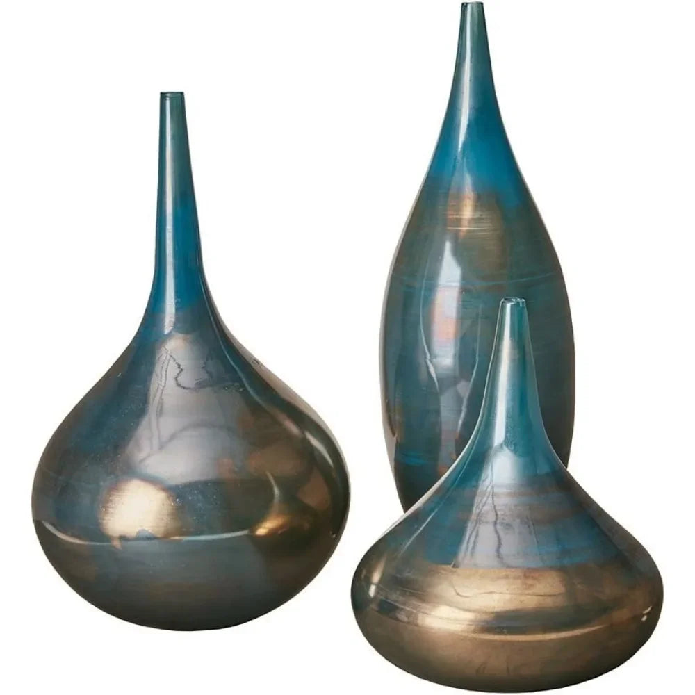 Handmade Large Ceramic Vases Decoration Home Decorations Stone Set of 3 IvoryÊ Lucia Tall White Vase Room Decor Blue Metal