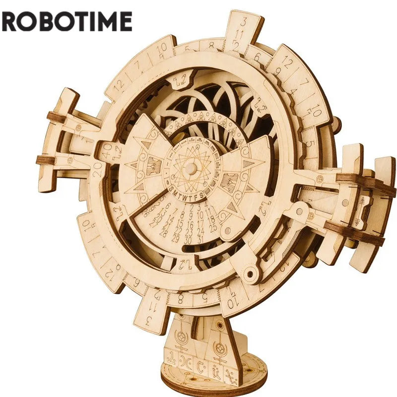 Robotime Creative DIY Perpetual Calendar Wooden Model Building Kits Assembly Toy Gift for Children Adult Dropshipping LK201 - My Homes Goods