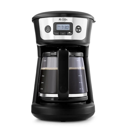 Mr. Coffee® 12-Cup Programmable Coffee Maker with Strong Brew Selector, Stainless Steel - My Homes Goods