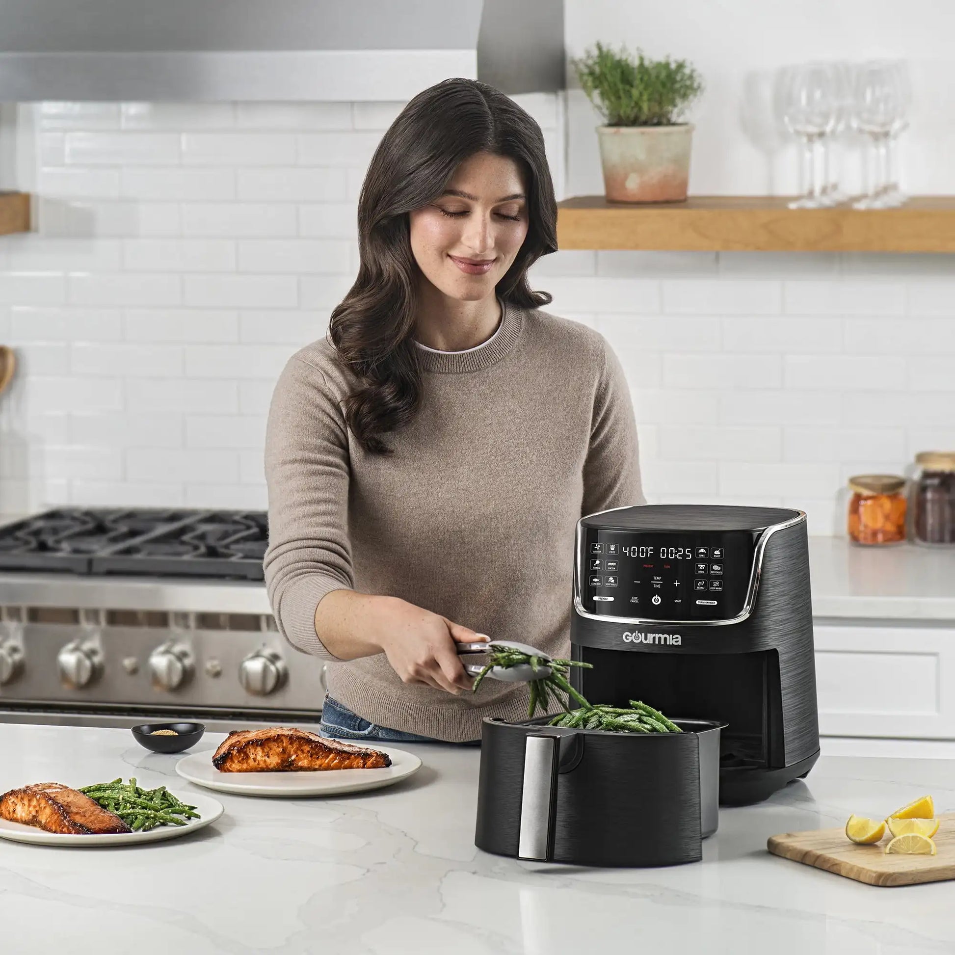 4-Quart Digital Air Fryer with 12 One-Touch Presets, New, 12 in High - My Homes Goods