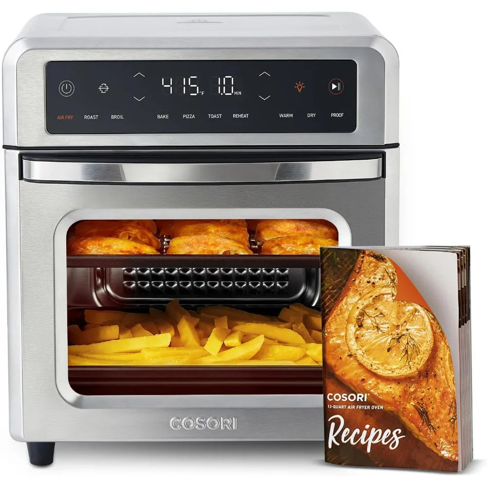 COSORI Air Fryer Toaster Oven, 13 Qt Airfryer Fits 8" Pizza, 11-in-1 Functions with Rotisserie, Dehydrate - My Homes Goods