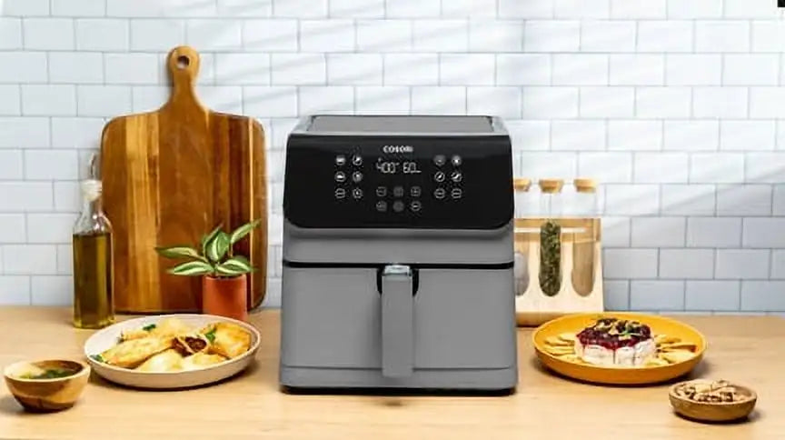 Pro II 5.8-Quart Smart Air Fryer, 12-in-1, AliExpress Exclusive Bonus, Voice Control, Light Gray - My Homes Goods