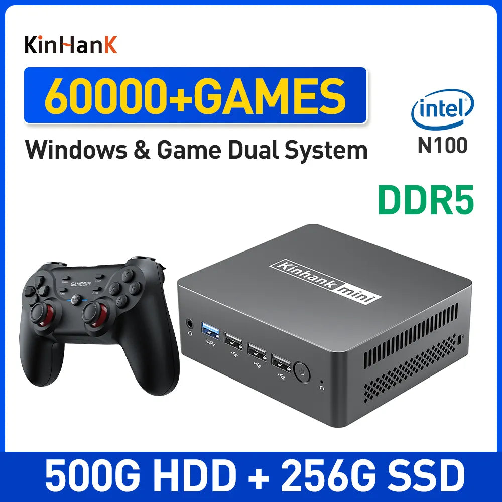 Super Console X MP100 Mini Retro Video Game Console Intel N100 8GDDR5 With 60000+ Games For SNES/MAME/WII Windows & Games Systme - My Homes Goods