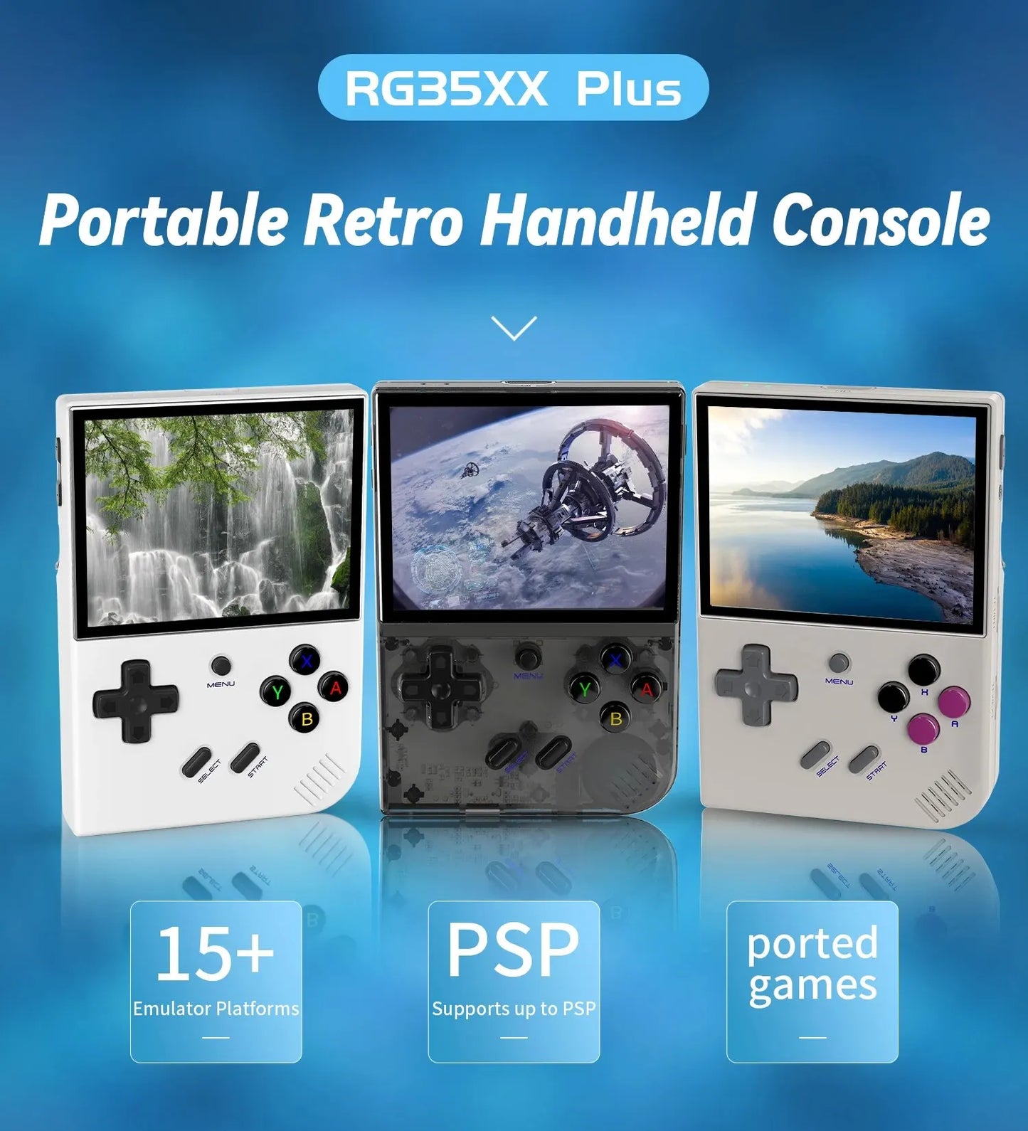 Anbernic RG35XX PLUS Handheld Game Console 3.5'' IPS Screen HDMI Output Streaming Retro Portable Video Game Console Player Gifts - My Homes Goods