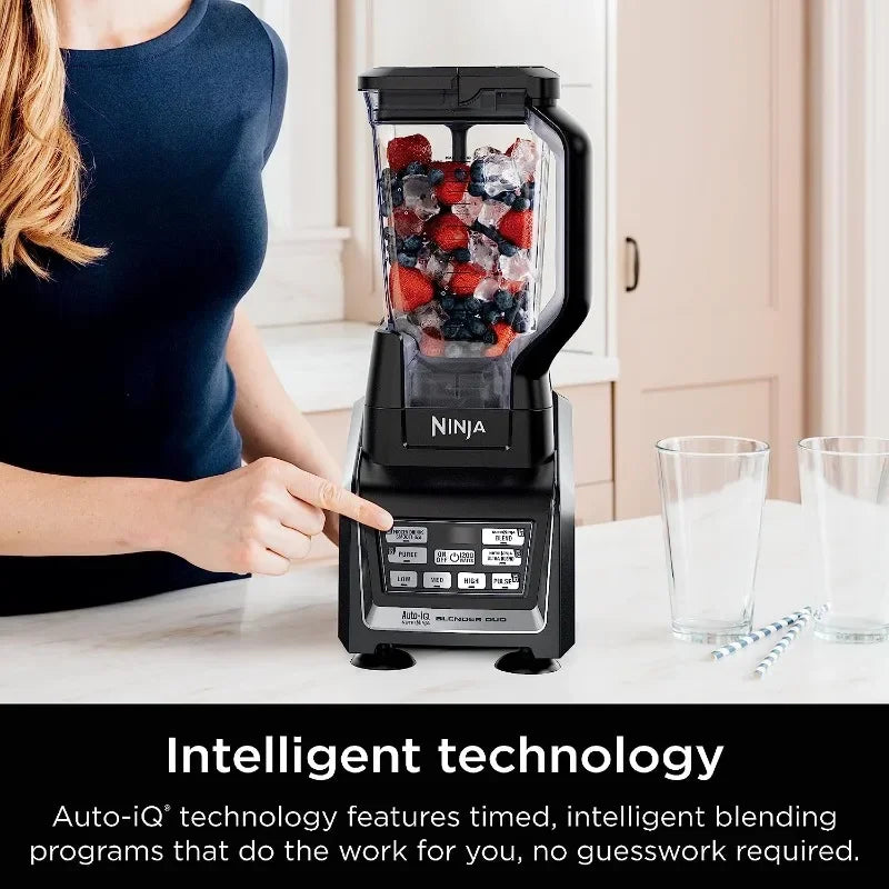 Ninja BL642 Nutri Ninja Personal & Countertop Blender with 1200W Auto-iQ Base, 72 oz. Pitcher, and 18, 24, & 32 oz. To-Go Cups - My Homes Goods