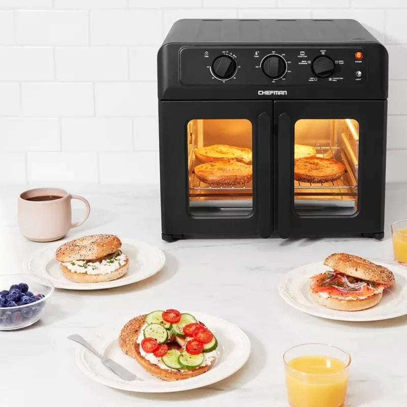 Kitchen Appliances Toaster Oven Chefman French Door Air Fryer + Oven, 26 Quart - My Homes Goods