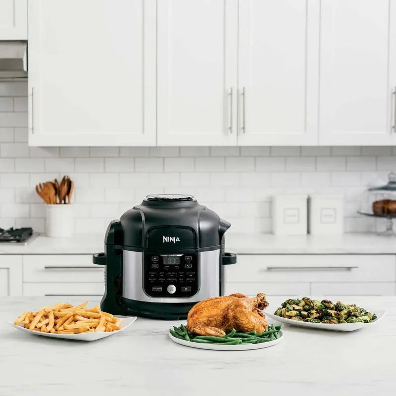 Ninja OS301/FD305CO Foodi 10-in-1 Pressure Cooker and Air Fryer with Nesting Broil Rack, 6.5-Quart Capacity - My Homes Goods