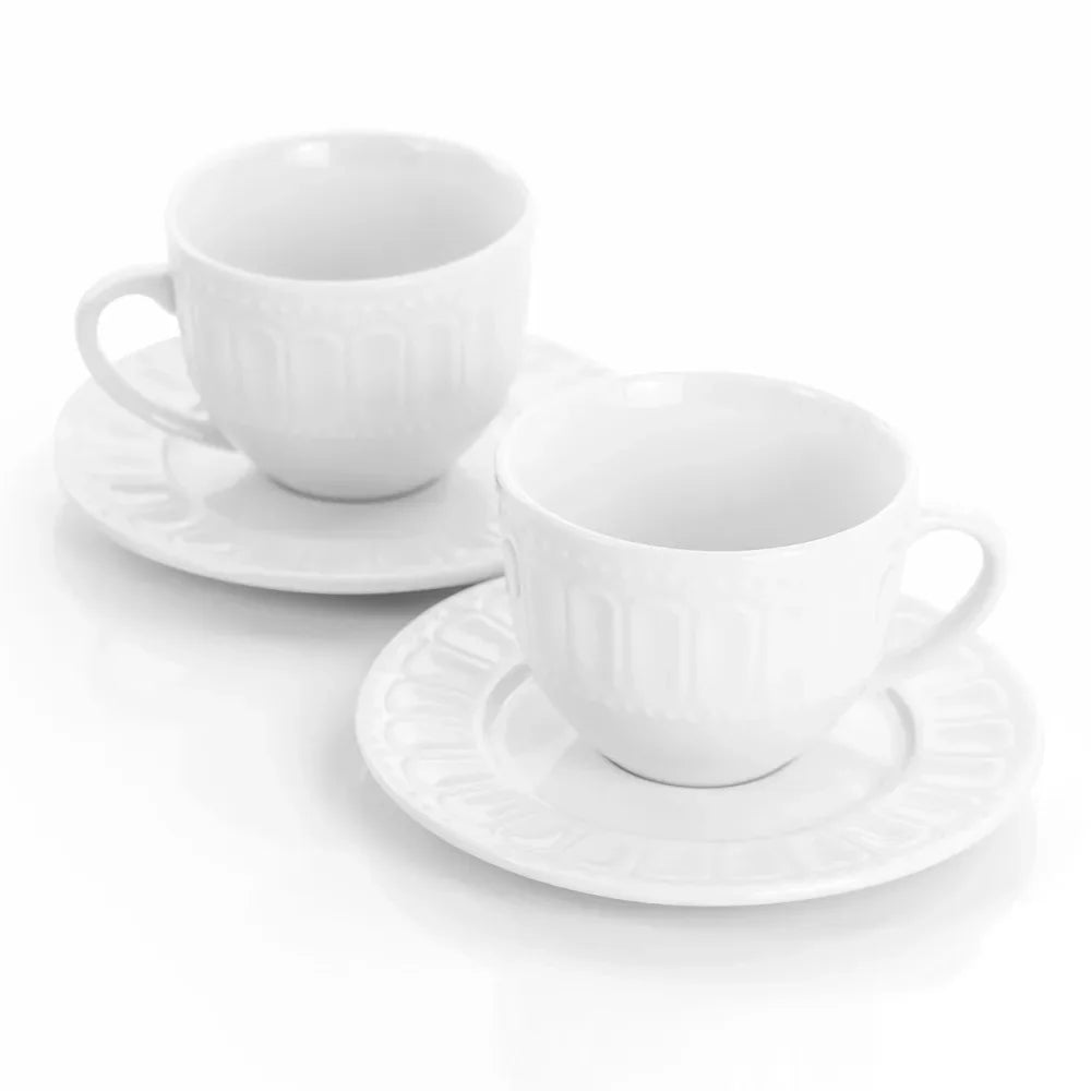 EL-CHARLOTTE6PC Charlotte Mug Set White - 6 Piece - My Homes Goods