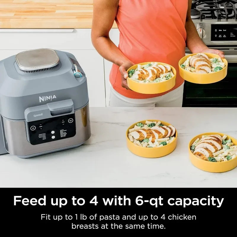 Ninja SF301 Speedi Rapid Cooker & Air Fryer, 6-Quart Capacity, 12-in-1 Functions to Steam, Bake, Roast, Sear, Sauté, Slow Cook - My Homes Goods