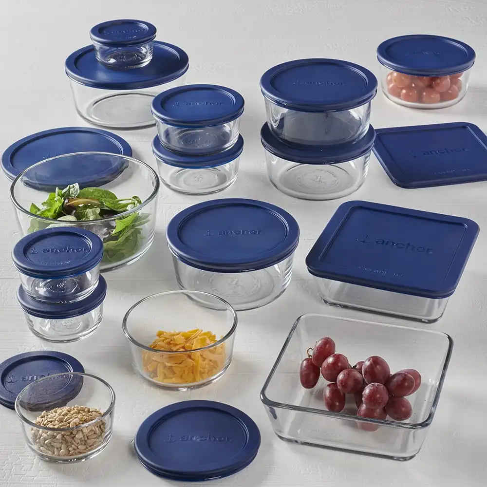 Glass Food Storage Containers with Lids, 30 Piece Set - My Homes Goods