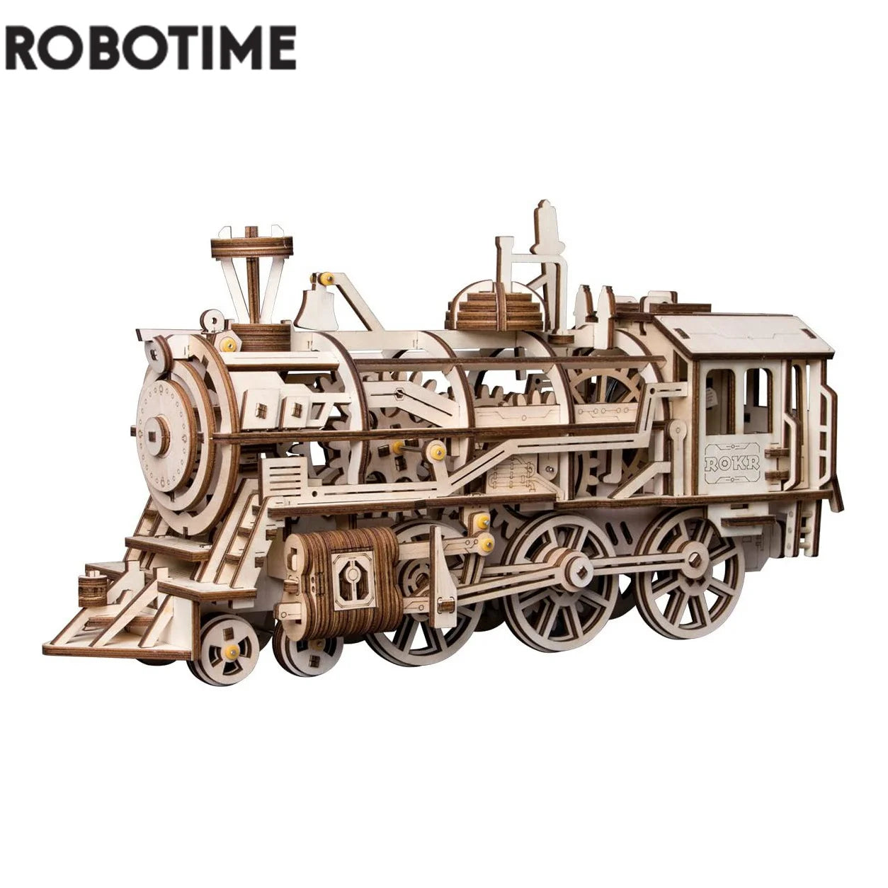 Robotime 4 Kinds DIY Laser Cutting 3D Mechanical Model Wooden Model Building Block Kits Assembly Toy Gift for Children Adult - My Homes Goods