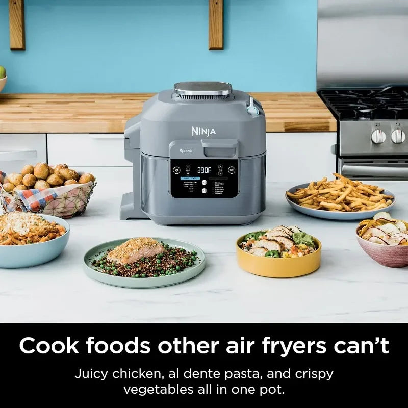 Ninja SF301 Speedi Rapid Cooker & Air Fryer, 6-Quart Capacity, 12-in-1 Functions to Steam, Bake, Roast, Sear, Sauté, Slow Cook - My Homes Goods