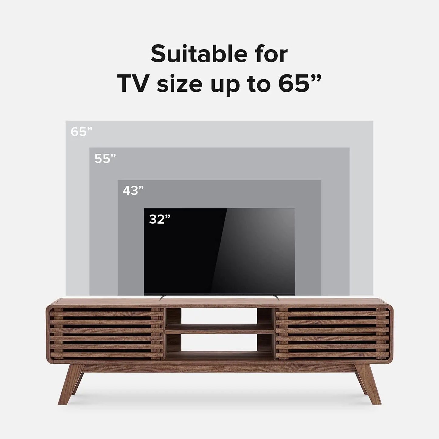 inch TV, Farmhouse TV Stand, Entertainment Center with Storage, Television Stands, TV Console, Media Console for Living Room - My Homes Goods