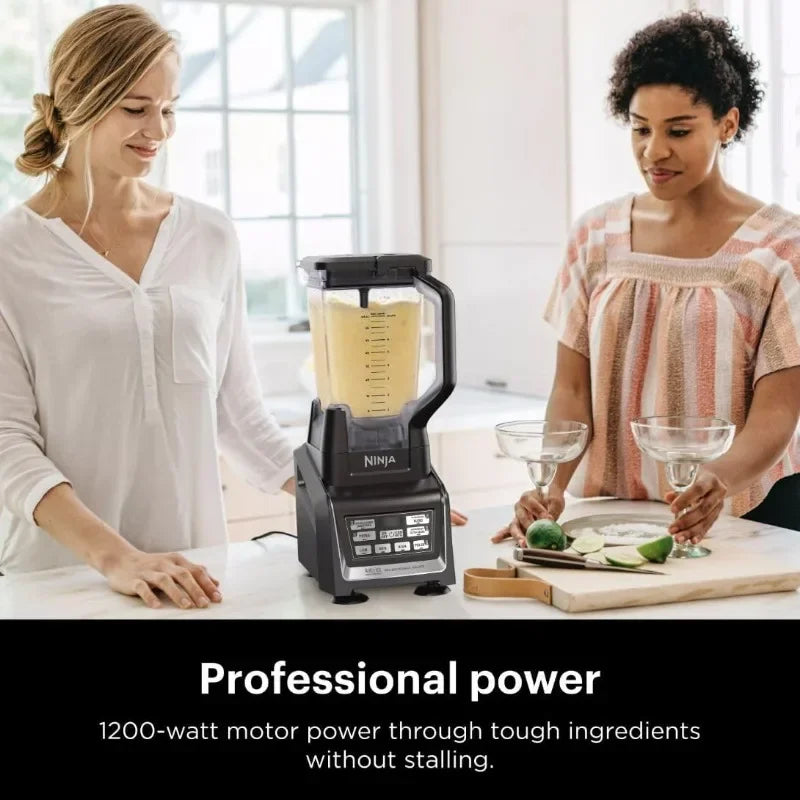 Ninja BL642 Nutri Ninja Personal & Countertop Blender with 1200W Auto-iQ Base, 72 oz. Pitcher, and 18, 24, & 32 oz. To-Go Cups - My Homes Goods