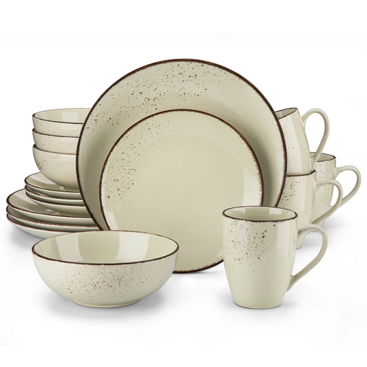 Vancasso Navia-MS 16/32/48-Piece Stoneware Ceramic Dinnerware Set with Dinner Plate,Dessert Plate,800ml Bowl, Mug Tableware Set - My Homes Goods