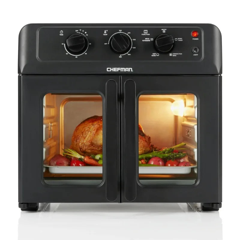 Kitchen Appliances Toaster Oven Chefman French Door Air Fryer + Oven, 26 Quart - My Homes Goods