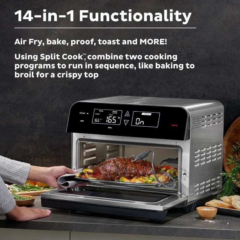 Instant Omni Pro 19QT/18L Toaster Oven Air Fryer, 14-in-1, Crisp, Broil, Bake, Roast, Rotisserie, Toast, Slow Cook, Proof, Black - My Homes Goods