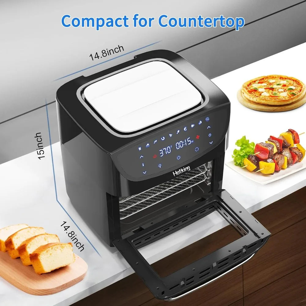 Air Fryer Oven 20 Quart Large, 10-in-1 Airfryer Rotisserie Dehydrator Toaster Oven Combo with Racks - My Homes Goods