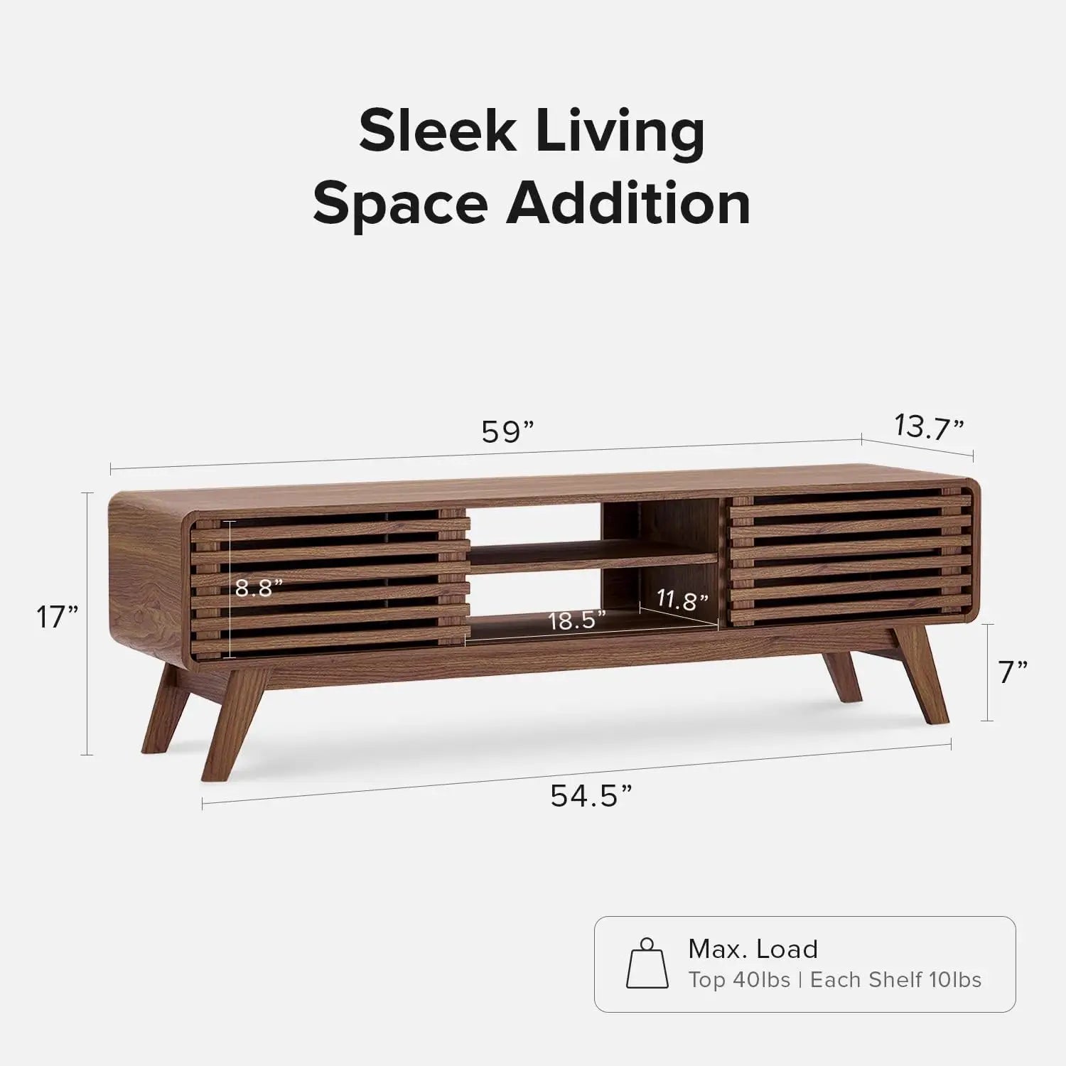 inch TV, Farmhouse TV Stand, Entertainment Center with Storage, Television Stands, TV Console, Media Console for Living Room - My Homes Goods