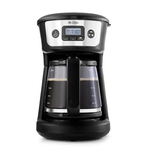 12-Cup Programmable Coffee Maker with Strong Brew Selector, Stainless Steel - My Homes Goods