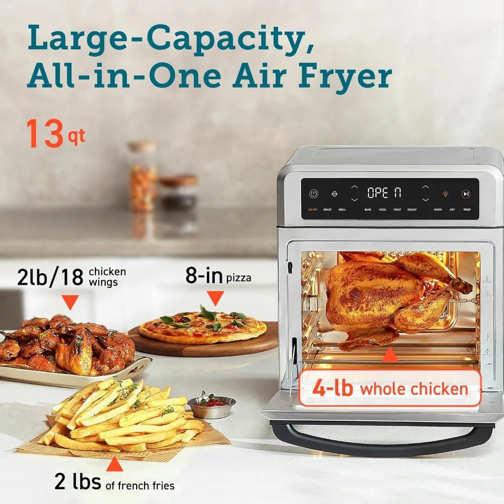 COSORI Air Fryer Toaster Oven, 13 Qt Airfryer Fits 8" Pizza, 11-in-1 Functions with Rotisserie, Dehydrate - My Homes Goods