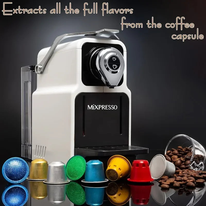 Mixpresso Espresso Machine for Nespresso Compatible Capsule, Single Serve Coffee Maker - My Homes Goods