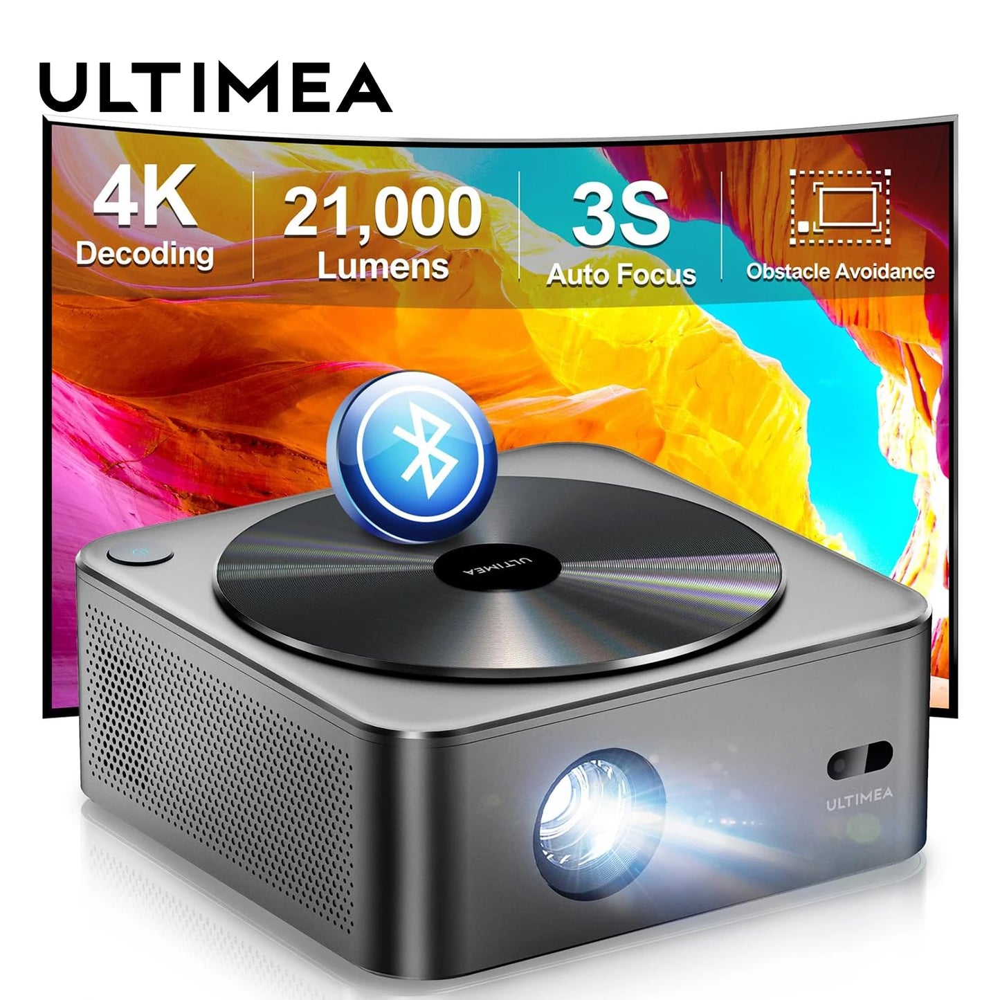 ULTIMEA Full HD Projector 1080P 4K Video Home Theater Object Avoidance 6D Keystone Auto Focus 5G WiFi Bluetooth Smart Proyector - My Homes Goods